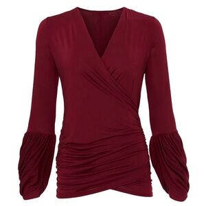 Slate & Willow Surplice Blouse